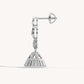 Designer Lab Diamond Jhumkhi  Earrings in 18KT Rose Gold – LFLR-0013
